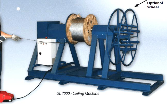 wire rope coiling machine